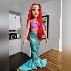 Disney Princess Ariel Doll Playdate 32” Tall & Poseable, My Size Articulated